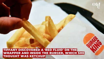 Mother left horrified after she discovered blood in her daughter's Burger King order
