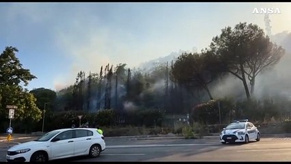Incendio a Roma: al lavoro 10 squadre vigili del fuoco