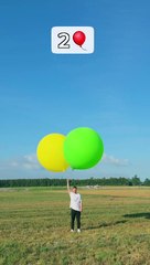 I feel like tha house UP the movie | how many ballon does it take to fly