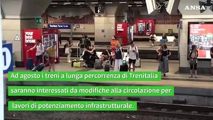 Trenitalia, ad Agosto modifiche alla circolazione