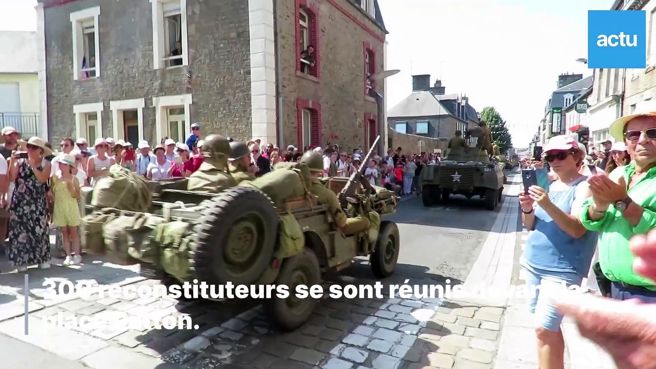 Défilé de véhicules militaires pour le 80e anniversaire de la Libération d'Avranches