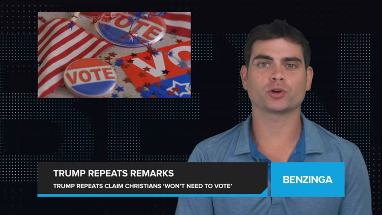Trump Repeats Controversial Remarks That Christians 'Won't Have to Vote Anymore' If He is Re-elected
