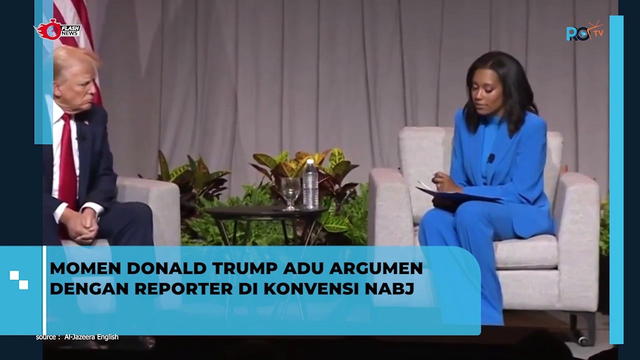 Donald Trump adu Argumen dengan Reporter