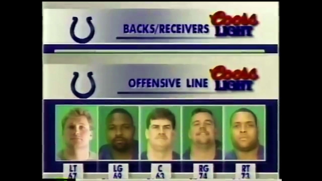 Dallas Cowboys @ Indianapolis Colts ( 1993 Week 06 ) - 1st Half