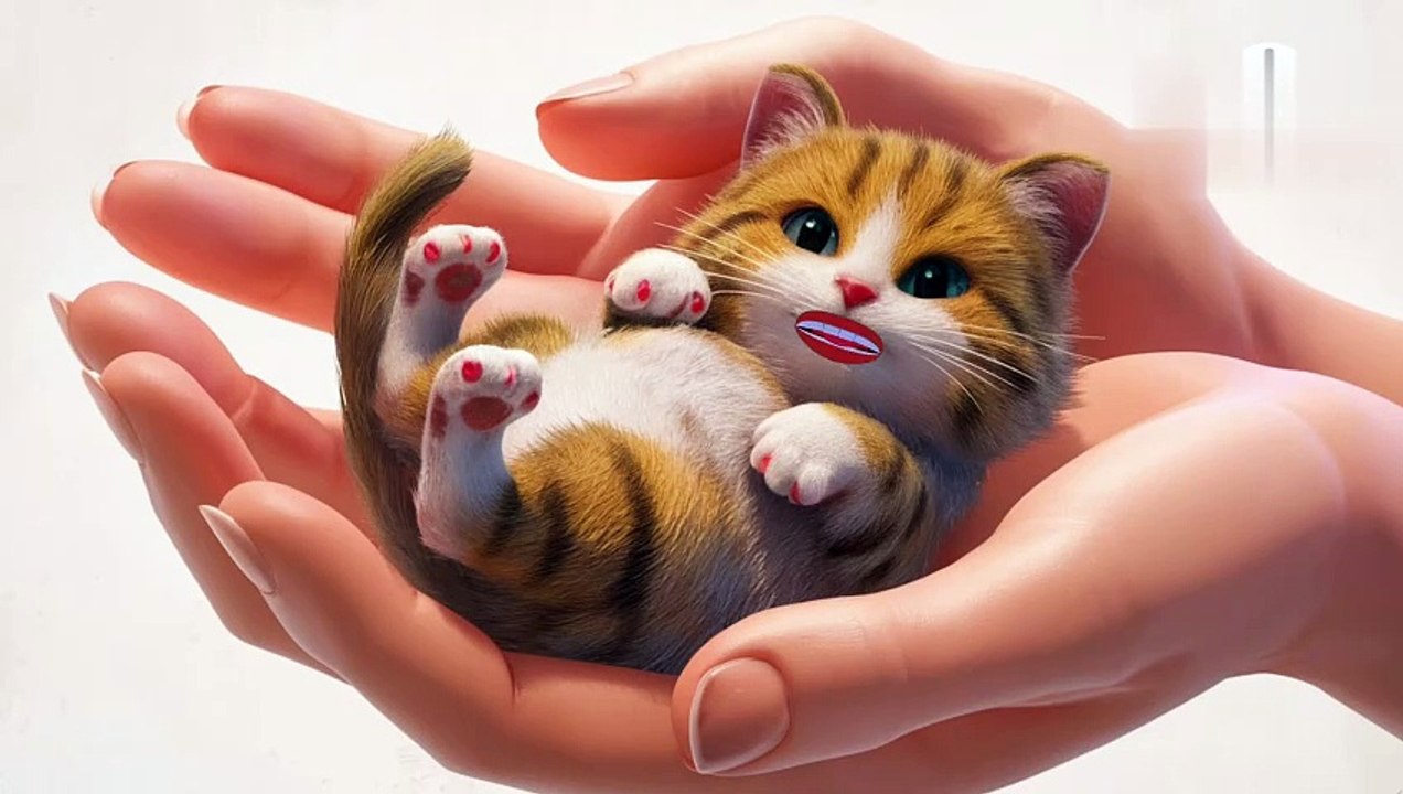 Cute cat talking