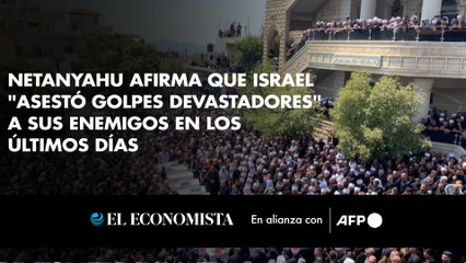 Netanyahu afirma que Israel "asestó golpes devastadores" a sus enemigos en los últimos días
