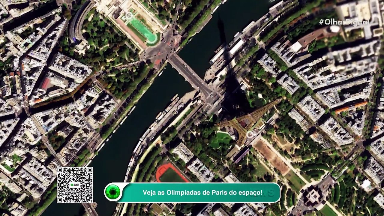 Veja as Olimpíadas de Paris do espaço!