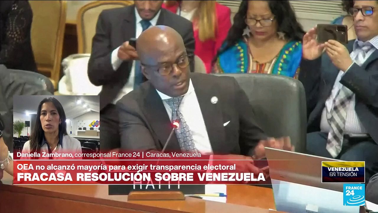 Informe desde Caracas: OEA no alcanza mayoría para exigir transparencia electoral en Venezuela