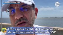 Esto espera alcalde de Coatzacoalcos del reforzamiento policiaco de SSP