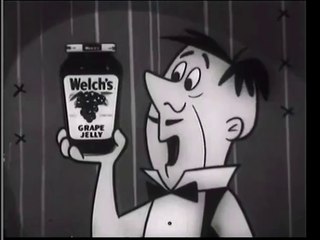 1960s Welch's grape jelly TV commercial - Fred Flintstone