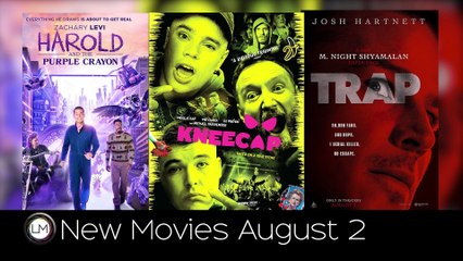 Upcoming Movies August 2: Harold and the Purple Crayon, Kneecap & Trap 🎬