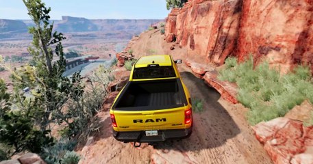 Dangerous Cliff Drive with Dodge Ram TRX | BeamNG Drive | 4K Gameplay