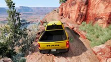 Dangerous Cliff Drive with Dodge Ram TRX | BeamNG Drive | 4K Gameplay