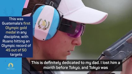 History for Guatemala as shooter Ruano wins their first Olympic gold