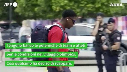 Video herunterladen: Parigi 2024: atleti in fuga dal villaggio olimpico