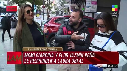  MOMI GIARDINA y FLOR JAZMÍN PEÑA le responden a LAURA UBFAL
