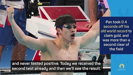 Chinese swimmer Pan denies gold is tainted by country's doping controversy