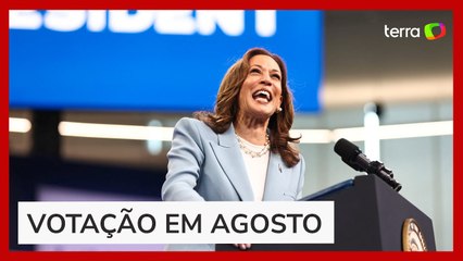 Kamala Harris será única candidata indicada em Convenção dos Democratas
