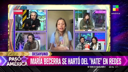  MARÍA BECERRA cerró sus redes sociales por los comentarios de odio