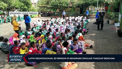 Latih Kesiapsiagaan, SD Bringin 01 Semarang Simulasi Tanggap Bencana