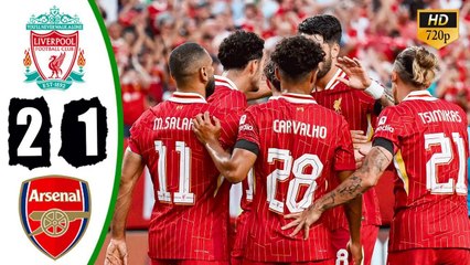 Salah Goal Liverpool vs Arsenal 2-1 Extended Highlights Full Match - Friendly 2024