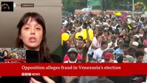 Fresh protests in Venezuela as anger grows at disputed election result | BBC News