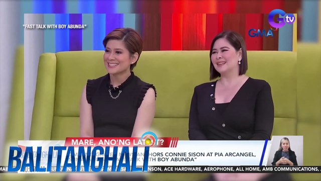GMA Integrated News anchors Connie Sison at Pia Arcanghel, sumalang sa Fast Talk with Boy Abunda | Balitanghali
