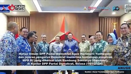 Partai Demokrat Terima Kunjungan Para Pimpinan MPR RI Bahas Biaya Politik Dan Peran Wakil Rakyat