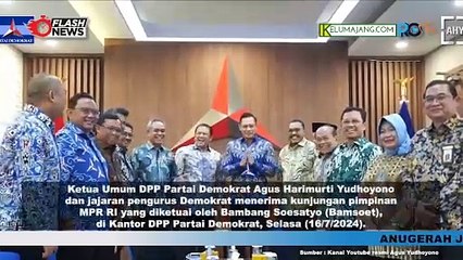 Partai Demokrat Terima Kunjungan Para Pimpinan MPR RI Bahas Biaya Politik dan Peran Perwakilan Rakyat
