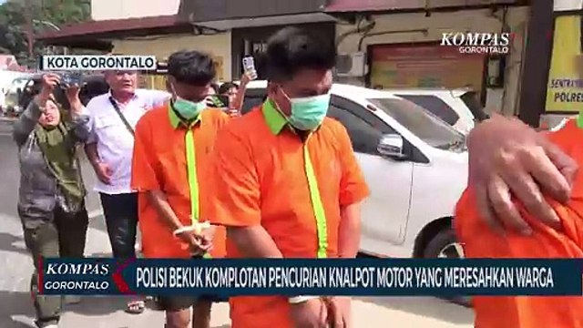 6 Pelaku Pencurian Knalpot Motor di Kota Gorontalo Diringkus Polisi, 3 Diantaranya Anak Dibawah Umur