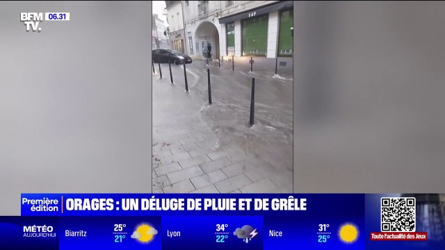 Orages: un déluge de pluie et de grêle frappe l'Eure
