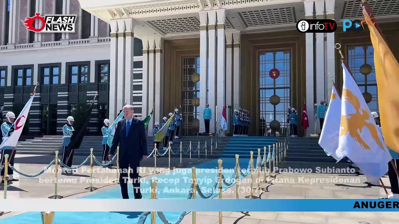 PRABOWO TEMUI PRESIDEN TURKI, ERDOGAN BAHAS KEMITRAAN STRATEGI KEDUA NEGARA