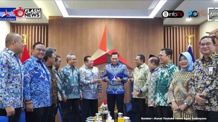 PARTAI DEMOKRAT TERIMA KUNJUNGAN PARA PIMPINAN MPR RI BAHAS BIAYA POLITIK DAN PERAN WAKIL RAKYAT