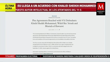 Estados Unidos desclasifica los acuerdos con los presuntos autores intelectuales del 11-S