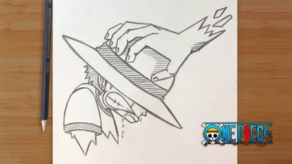 How to Draw Luffy from One Piece Step by Step! ‍☠️✏️