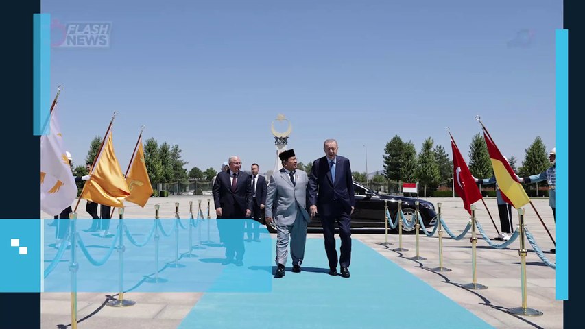 PRESIDEN TURKI ERDOGAN ANTAR LANGSUNG PRABOWO HINGGA MASUK MOBIL USAI BERTEMU