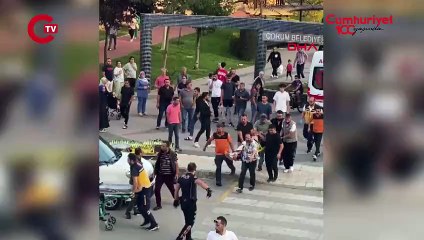 Parktaki kafede tüfekli saldırı