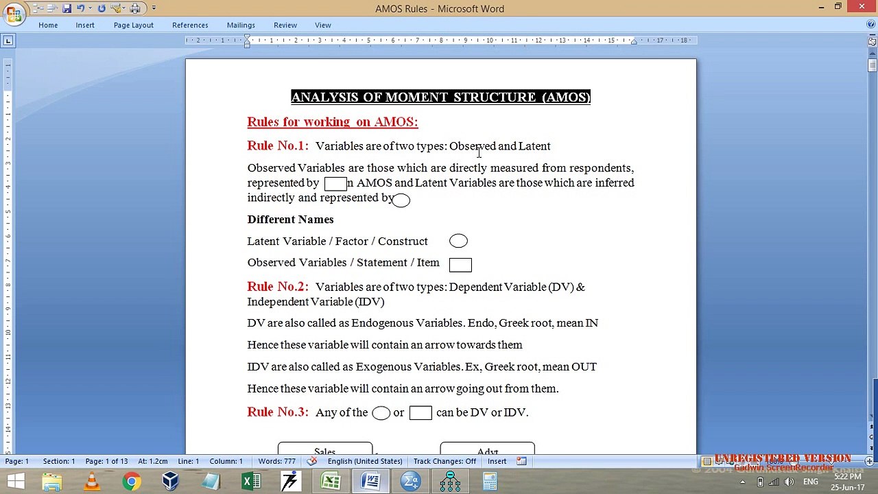 AMOS-7 (Fundamentals of CFA- Part-1 MLE Method)