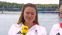 Team GB medal winner Lola Anderson cries after sharing note she received from father before he died