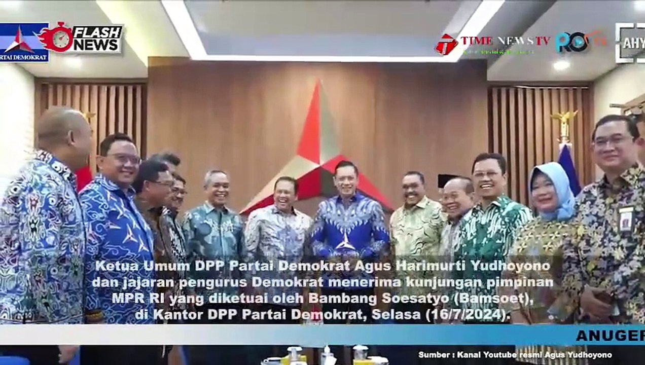 PARTAI DEMOKRAT TERIMA KUNJUNGAN PARA PIMPINAN...