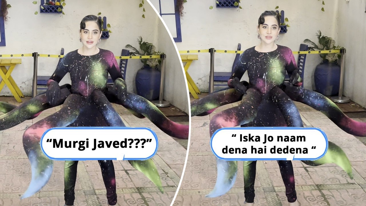 Uorfi Javed Flaunts Her New Octopus Dress As She Arrives At Moonshine Studio
