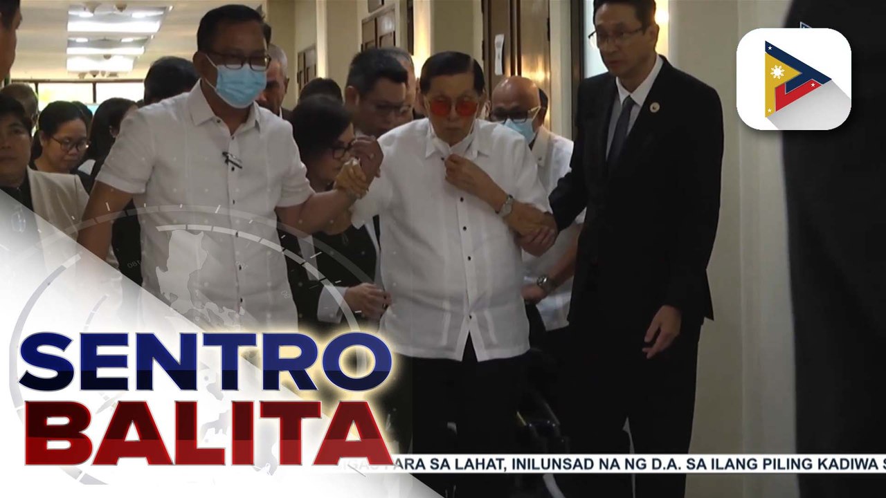 Chief Presidential Legal Counsel Juan Ponce Enrile, ipinauubaya na sa korte ang pagpapasiya sa mga kasong kinahaharap