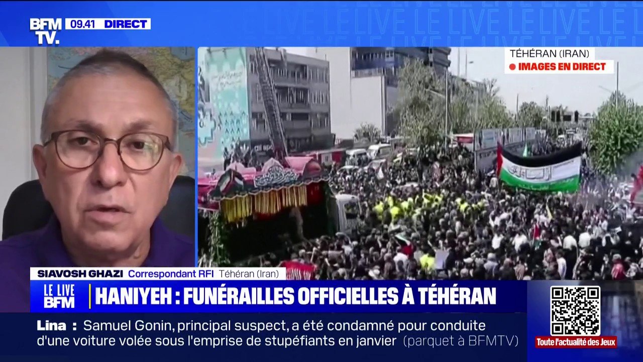 Mort du chef du Hamas: une foule en deuil à Téhéran pour les funérailles d'Ismaïl Haniyeh