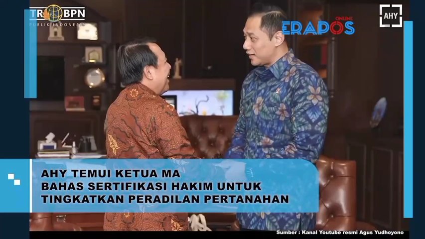 AHY Temui Ketua MA Bahas Sertifikasi Hakim Untuk Tingkatkan Peradilan Pertahanan