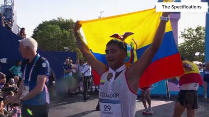 Daniel Pintado Of Ecuador Wins 20km Men’s race in Paris Olympic