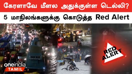 IMC has issued a red alert for Delhi, Haryana , Noida & Uttar Pradesh delhi | Oneindia Tamil