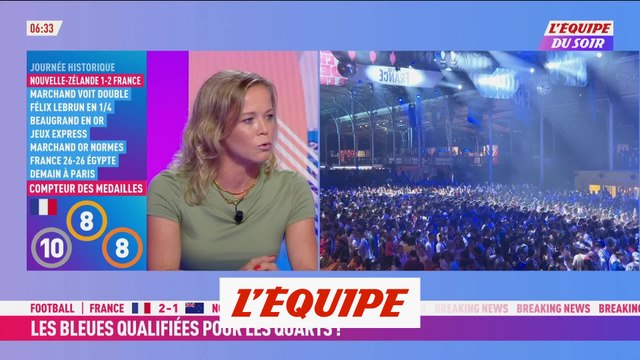 La France qualifiée en quarts de finale après sa victoire sur la Nouvelle-Zélande - JO 2024 - Foot