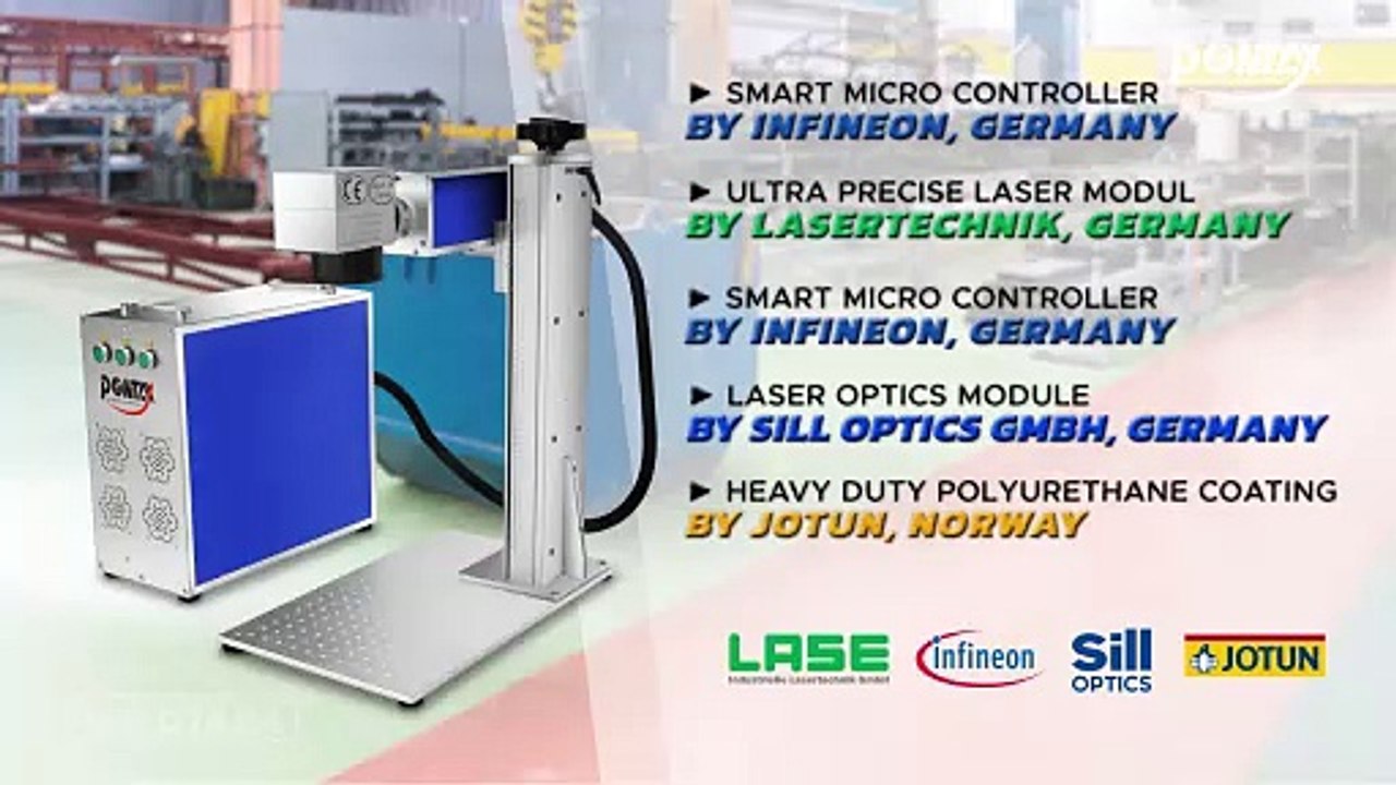MARKING CEPAT & HEMAT?PONTAX FIBER LASER MARKING MACHINE PXFL-20W-ST SPLIT TYPE