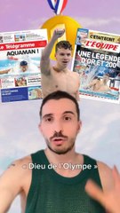 Dieu de l’Olympe, Aquaman, Prince de Paris… les plus belles Unes de presse sur Léon Marchand