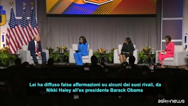 Usa2024, Trump: Kamala Harris diventata nera per ragioni elettorali